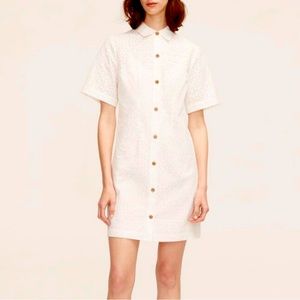 Rebecca Taylor White Eyelet Dress Size 10